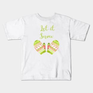 Knitted Christmassy Mittens Kids T-Shirt